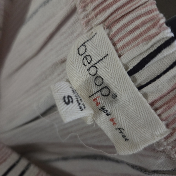 BeBop Pink Striped Floral Jumpsuit - Picture 6 of 6